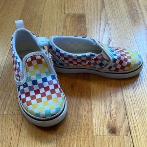 Rainbow girls vans shoes